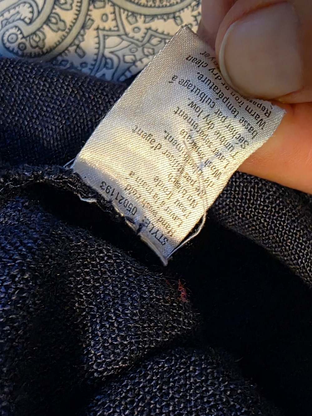 4/$67 Deal! Club Monaco Vintage Navy Blue Button-Front Bomber Jacket - Picture 8 of 12